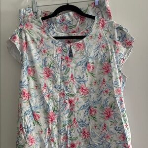 Tommy Bahama Pink and Blue Floral Pajamas